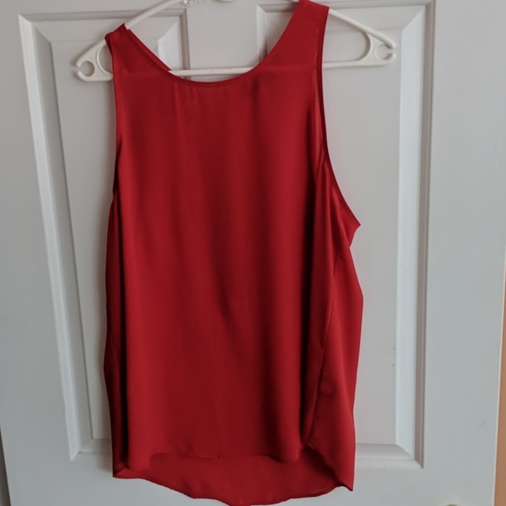 Red Business Casual Top